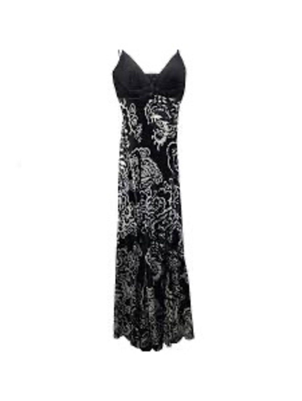 Betsy & Adam Black White Satin Lace Cocktail Dress Size 6